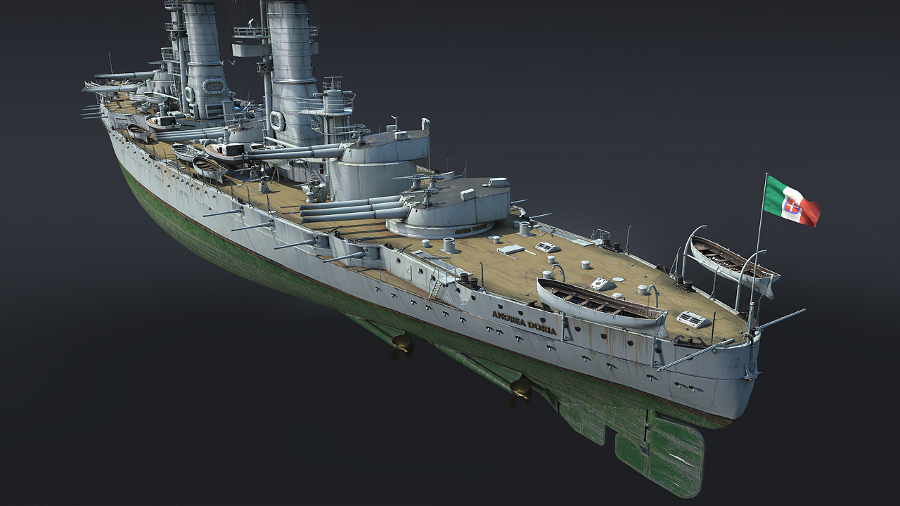 アンドレア・ドーリア：地中海の弩級戦艦
